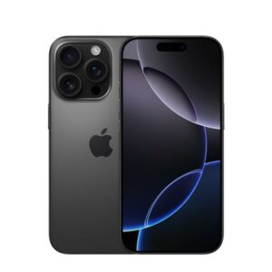 apple iphone 16 pro (black titanium, 128 gb)
